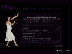 image du site de Laetitie Uhrik, comédienne
