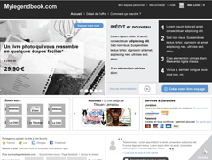 image des wireframes du site mylegendbook.fr