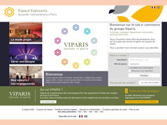 image des pages graphiques du futur site Epex de Viparis